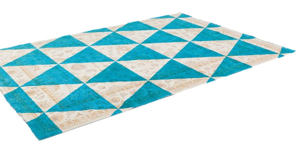 tappeto di lusso con design geometrico